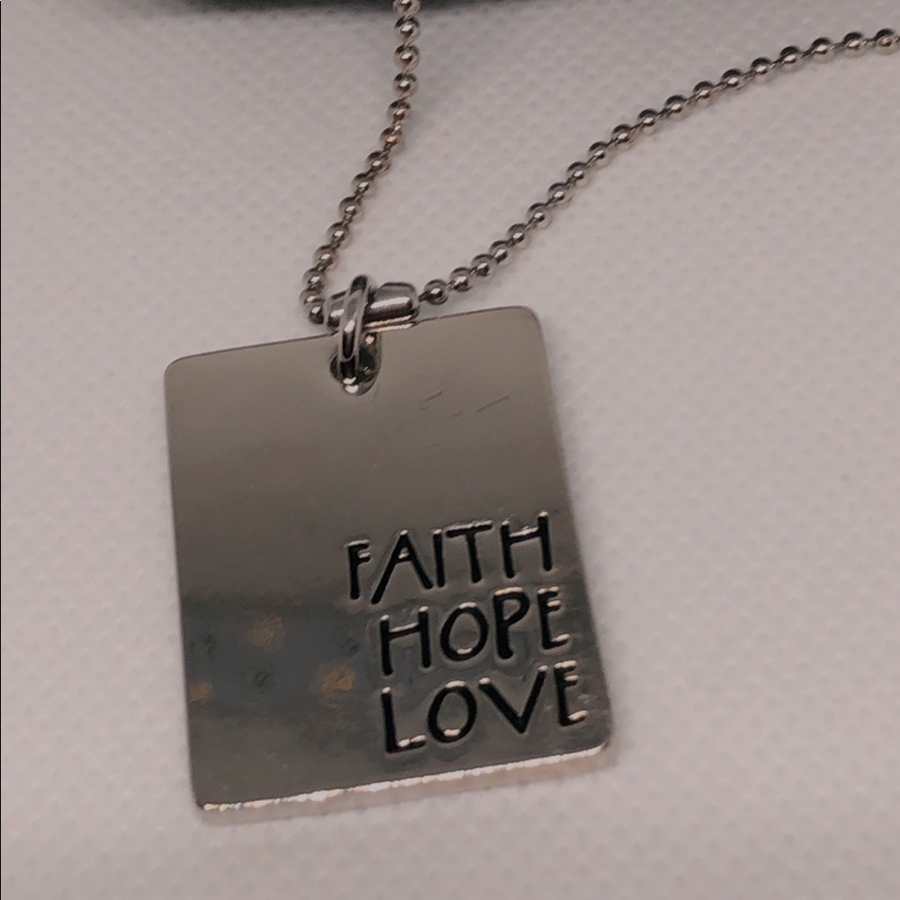 Stainless steel, pendant necklace